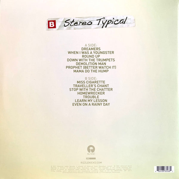 Rizzle Kicks : Stereo Typical (LP,Album,Limited Edition,Reissue)