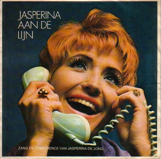 Jasperina De Jong : Jasperina Aan De Lijn (Zang En Conference Van Jasperina De Jong) (7",45 RPM,Single,Stereo,Mono)
