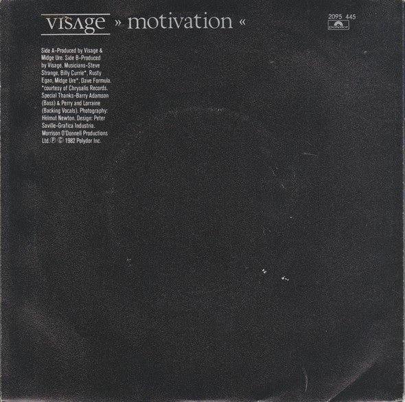 Visage : The Damned Don't Cry (7",Single,45 RPM)