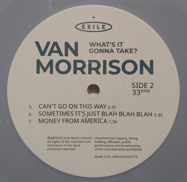 Van Morrison : What's It Gonna Take? (LP,Album,Limited Edition)