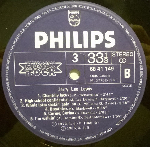 Jerry Lee Lewis : Jerry Lee Lewis (LP,Compilation,Reissue)
