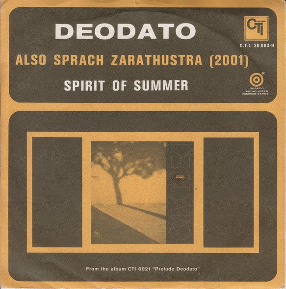 Eumir Deodato : Also Sprach Zarathustra (2001) (7",Single,45 RPM)