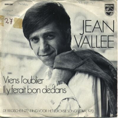 Jean Vallée : Viens L'oublier (7",Single,45 RPM)