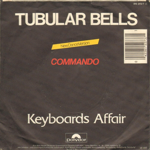 Keyboards Affair : Tubular Bells (7",Single)