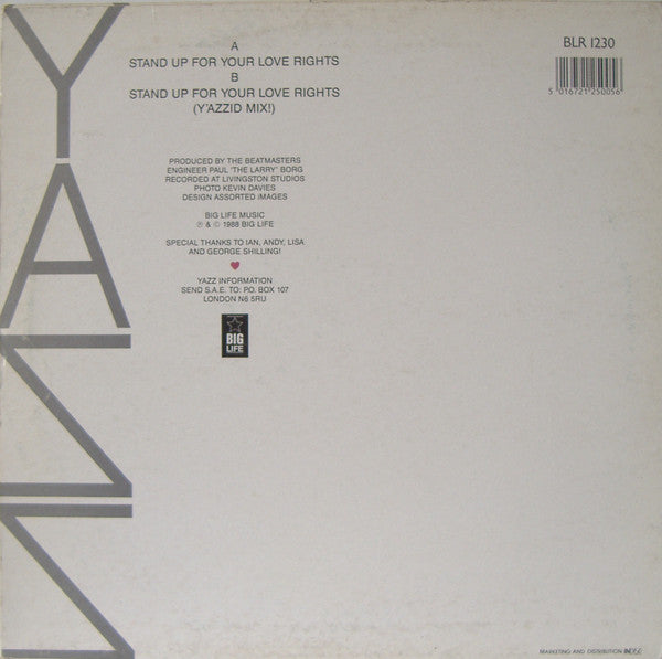 Yazz : Stand Up For Your Love Rights (12")