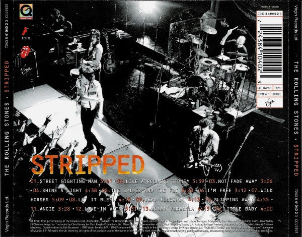 Rolling Stones, The : Stripped (Album,Enhanced)