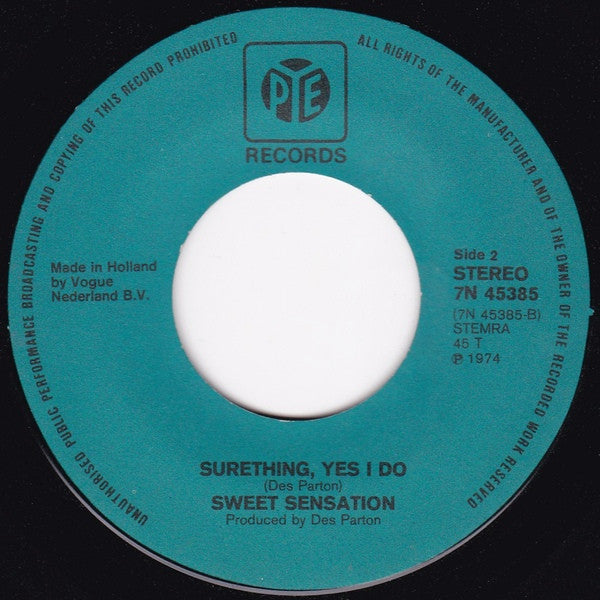 Sweet Sensation (2) : Sad Sweet Dreamer (7",Single,45 RPM)