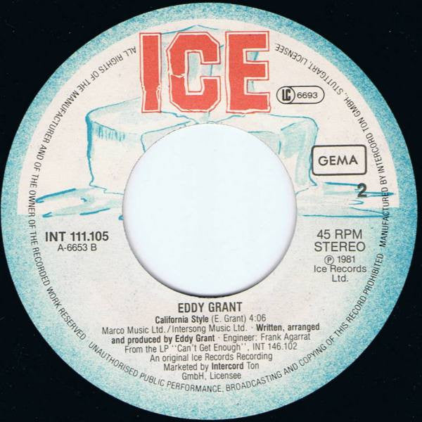 Eddy Grant : Time To Let Go (7",Single,45 RPM)