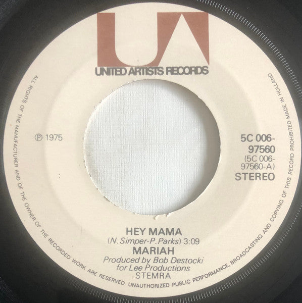 Mariah (5) : Hey Mama (7",45 RPM,Single)
