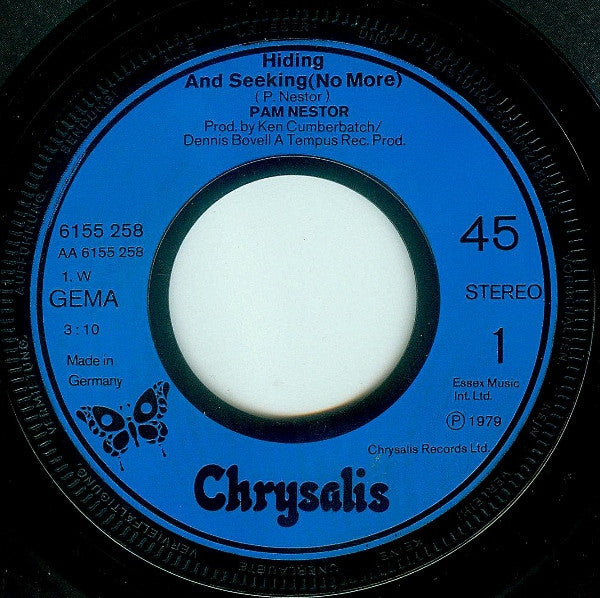 Pam Nestor : Hiding And Seeking (No More) (7",45 RPM,Single,Stereo)
