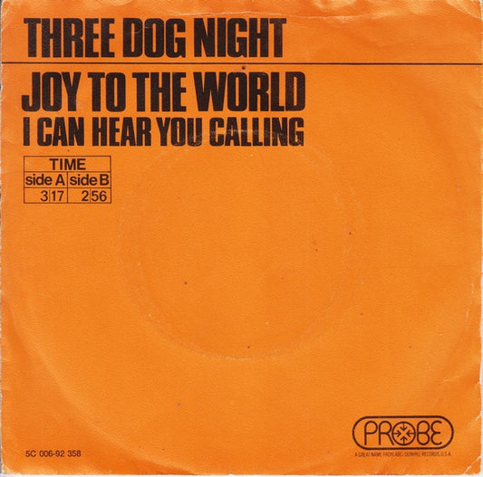 Three Dog Night : Joy To The World (7",Single,45 RPM)