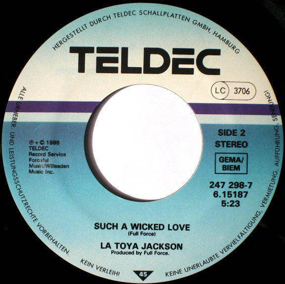 La Toya Jackson : You Blew (7",45 RPM,Single)