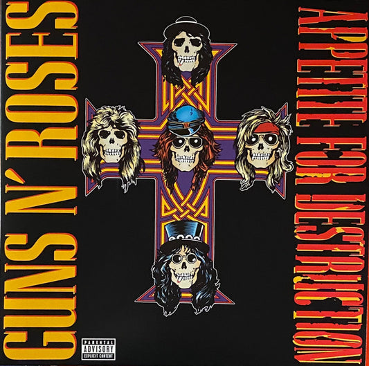 Guns N' Roses : Appetite For Destruction (LP,Album,Reissue)