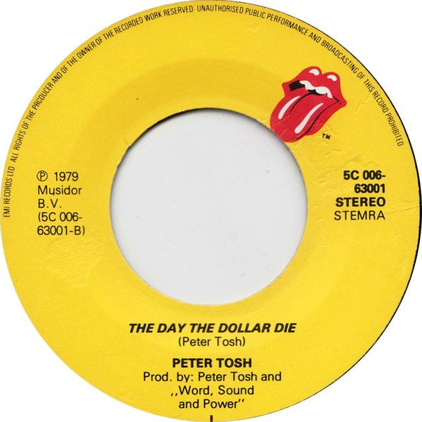 Peter Tosh : Buk-In-Hamm Palace (7",Single,45 RPM)