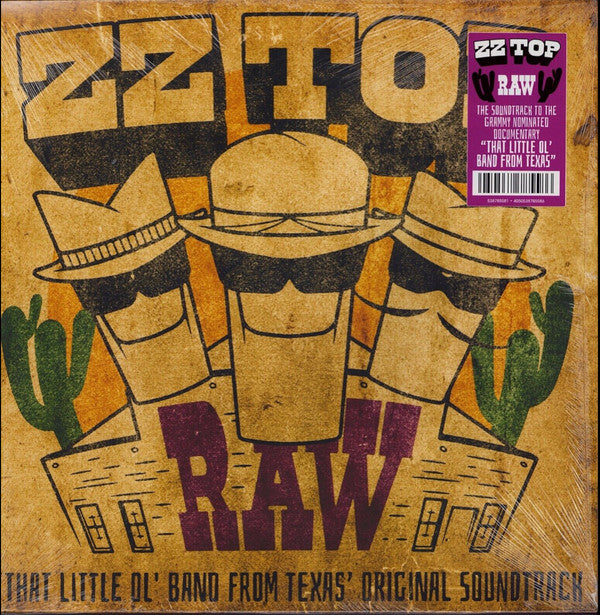 ZZ Top : Raw (That Little Ol' Band From Texas' Original Soundtrack) (LP,Album)