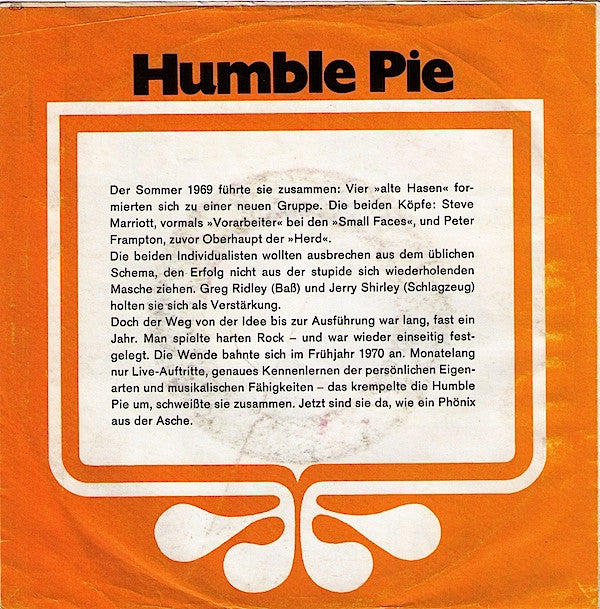 Humble Pie : Big Black Dog (7",45 RPM,Single,Stereo)