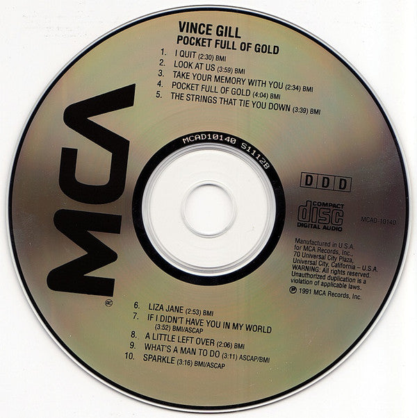 Vince Gill : Pocket Full Of Gold (Album)