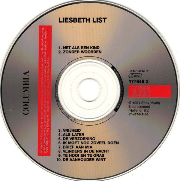 Liesbeth List : Liesbeth List (Album)