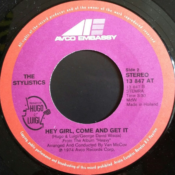Stylistics, The : Star On A TV Show (7",Stereo)
