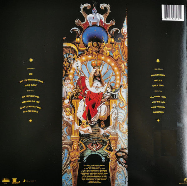 Michael Jackson : Dangerous (LP,Album,Reissue)