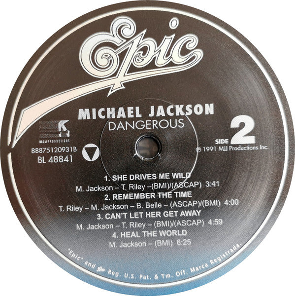 Michael Jackson : Dangerous (LP,Album,Reissue)