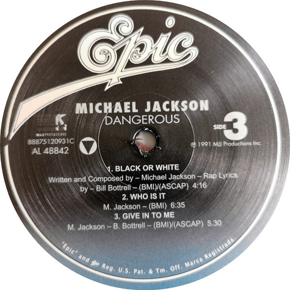 Michael Jackson : Dangerous (LP,Album,Reissue)