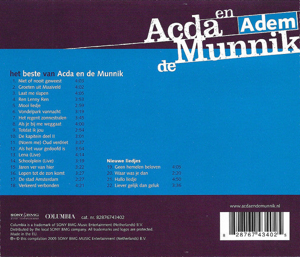 Acda en de Munnik : Adem / Het Beste Van (Compilation)