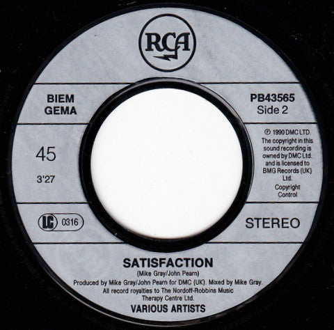 Various : The Brits 1990 (Dance Medley) (7",45 RPM,Single,Partially Mixed)