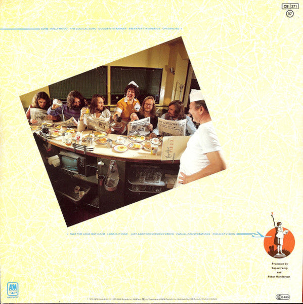 Supertramp : Breakfast In America (LP,Album,Mispress,Stereo)