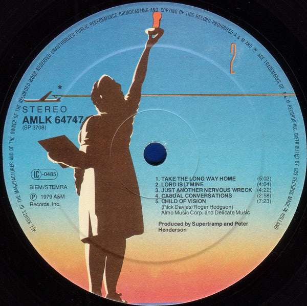 Supertramp : Breakfast In America (LP,Album,Mispress,Stereo)