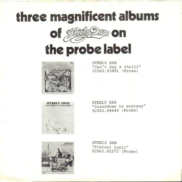 Steely Dan : Rikki Don't Lose That Number (7",Single,45 RPM)