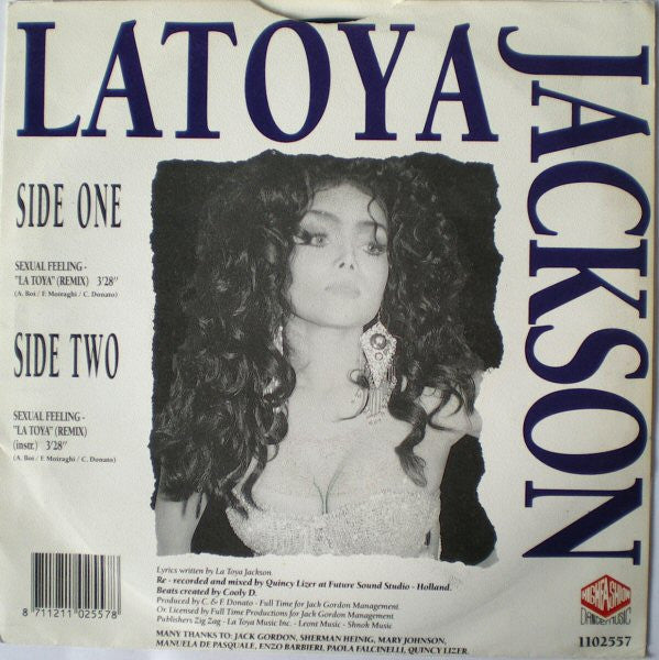 La Toya Jackson : Sexual Feeling (7",45 RPM,Stereo)