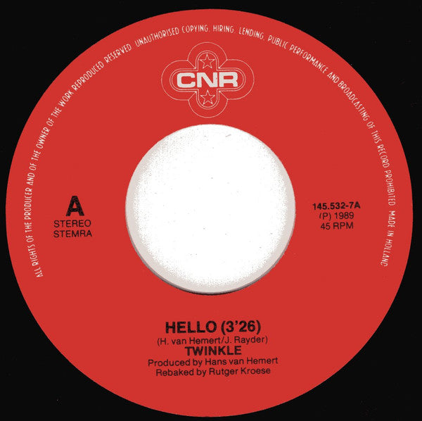 Twinkle (6) : Hello (7",Single,45 RPM)