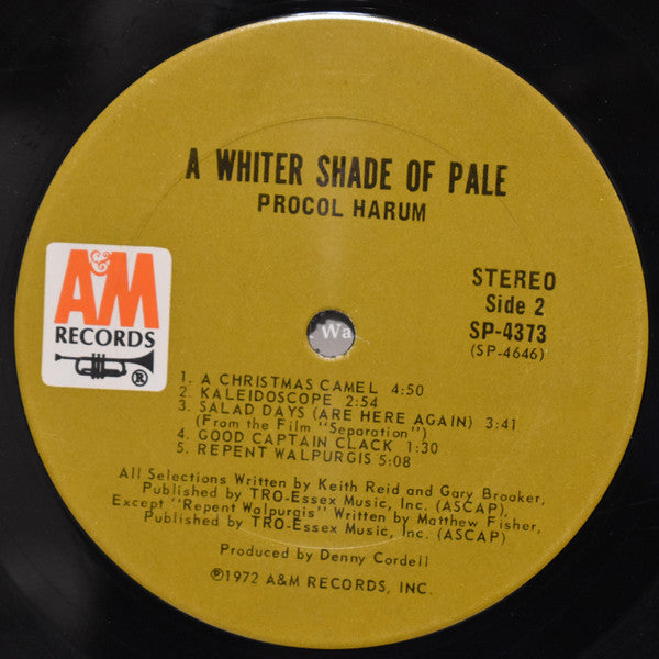 Procol Harum : A Whiter Shade Of Pale (LP,Album,Reissue)
