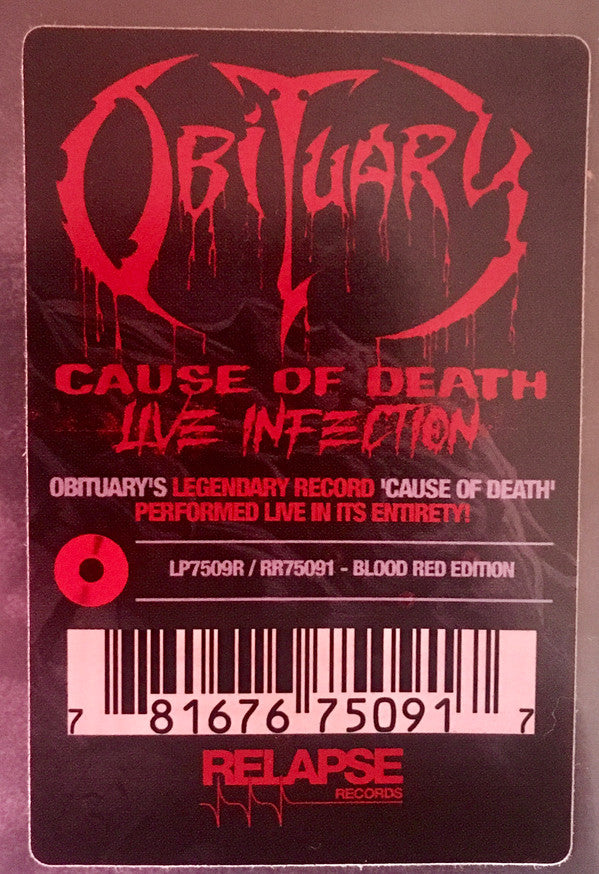 Obituary : Cause Of Death - Live Infection (LP)