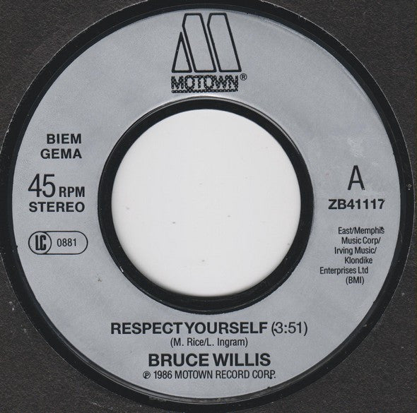 Bruce Willis : Respect Yourself (7",45 RPM,Single,Stereo)