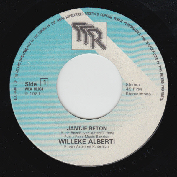Willeke Alberti : Jantje Beton (7",45 RPM,Single,Stereo)
