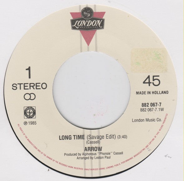 Arrow (2) : Long Time (7",Single)