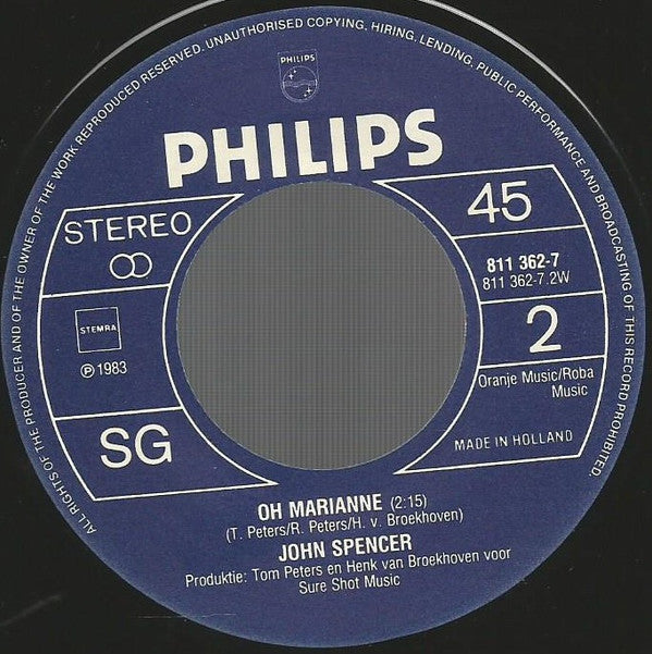 John Spencer : Pretty Woman (7",45 RPM,Single)