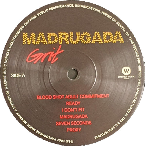 Madrugada : Grit (LP,Album,Reissue,Stereo)