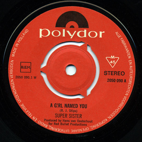 Supersister (2) : A Girl Named You / Missing Link (7",45 RPM,Single)