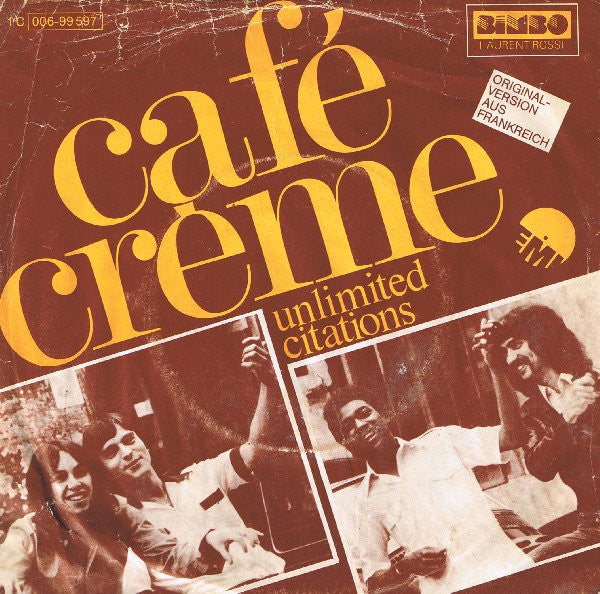 Café Crème : Unlimited Citations (7",Single,45 RPM)