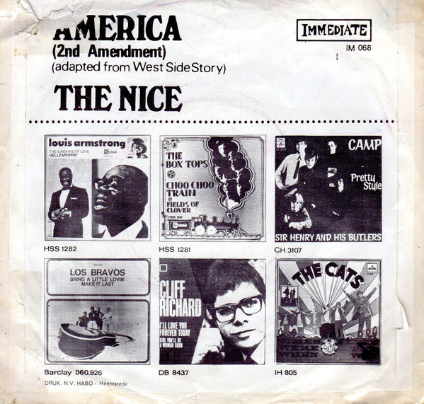 Nice, The : America (2nd Amendment)  (7",Single,45 RPM)