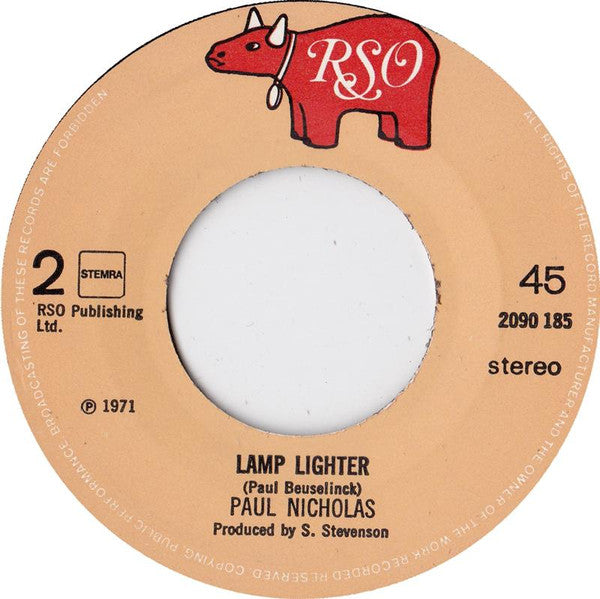 Paul Nicholas : Reggae Like It Used To Be (7",45 RPM,Single)