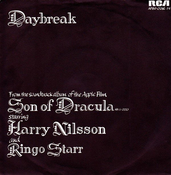 Harry Nilsson : Daybreak (7",45 RPM,Single)