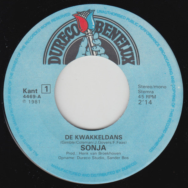 Sonja (2) : De Kwakkeldans (7",45 RPM,Single,Stereo)