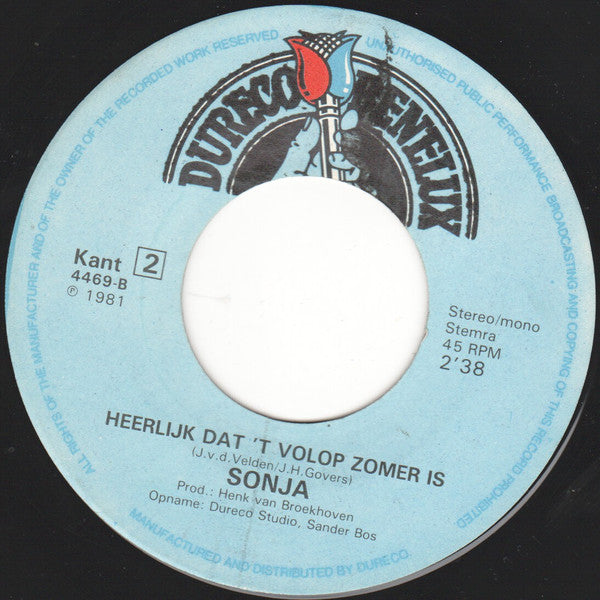 Sonja (2) : De Kwakkeldans (7",45 RPM,Single,Stereo)