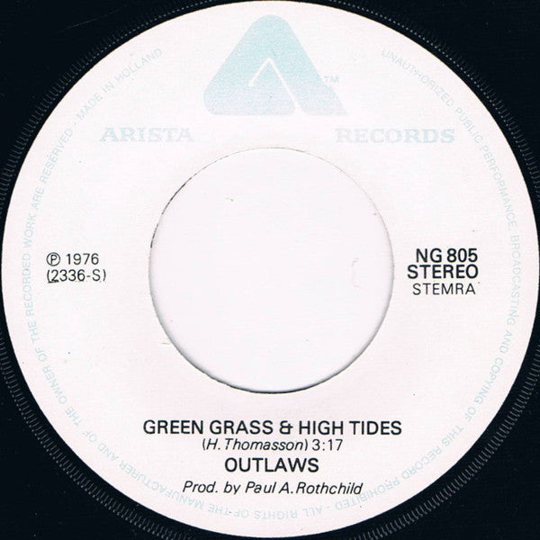Outlaws : Green Grass & High Tides (7",45 RPM)