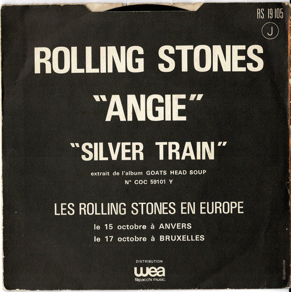 Rolling Stones, The : Angie (7",45 RPM,Single,Stereo)