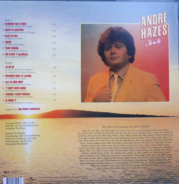 André Hazes : Jij En Ik (LP,Album,Limited Edition,Numbered,Reissue,Stereo)